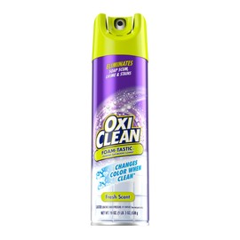 OxiClean Foam-Tastic Foaming Bathroom Cleaner, Fresh Scent, Spray Can, Eliminates Soap Scum, Grime and Stains,, 19 Oz (Pack of 8)