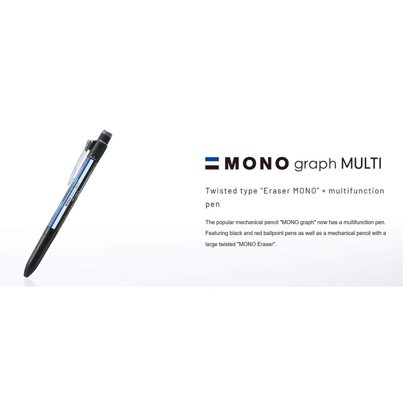 Tombow Pencil Multi-function Pen 2&S+ Eraser MONO Monograph Multi Gold