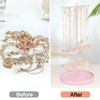 Jenseits Jewelry Holder Organizer Stand, 3 Tier Necklace Organizer Earring