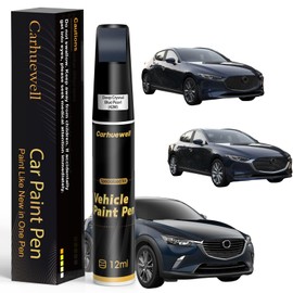 Deep Crystal Blue Pearl(42M) Touch Up Paint Compatible with Mazda, Exact Match Car Paint Pen Automotive Scratch Repair Remover Kit Quick & Easy Solution for Vehicle Chips and Nicks