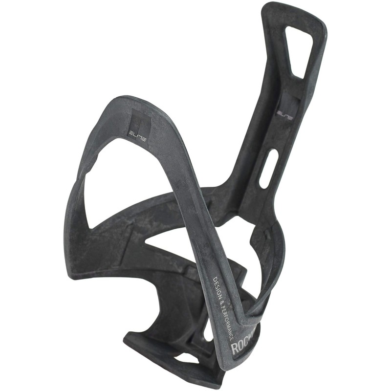 Elite Rocko Carbon Mat Bottle Cage, Black Graphic