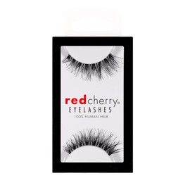 Red Cherry #601 False Eyelashes, Black (Pack of 6 Pairs)