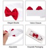 ZTON Handcrafted Adjustable Formal Pet Bowtie Collar Neck Tie for