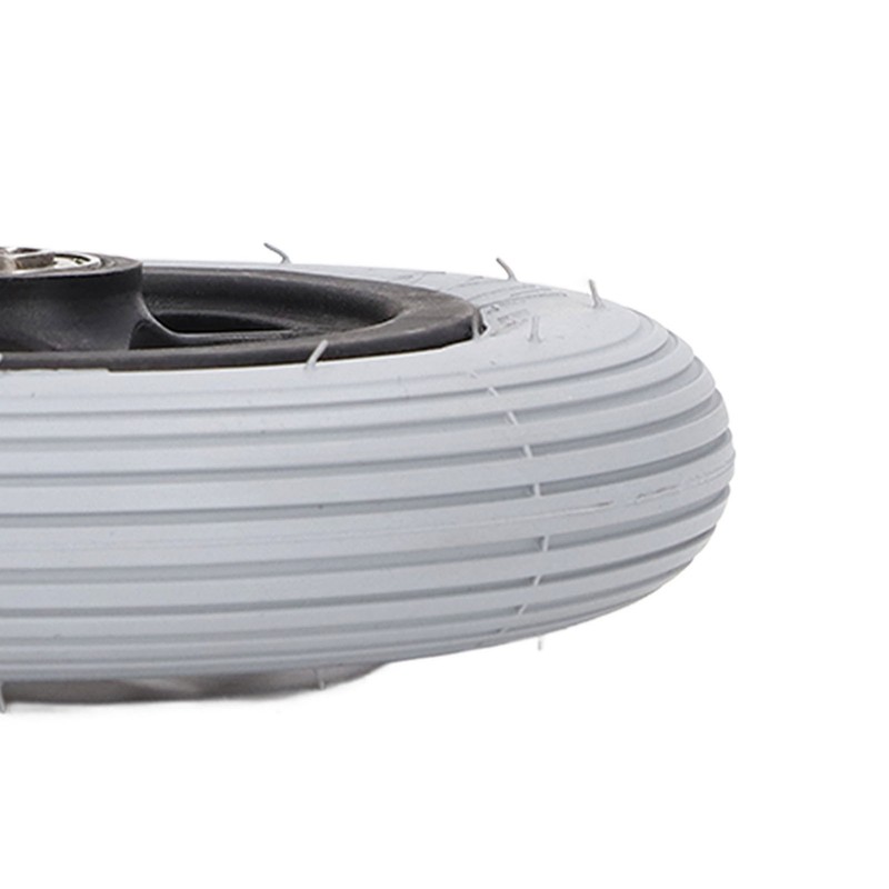6in Electric Wheelchair Wheel Noiseless Aluminum Alloy Hub Rubber Inflatable