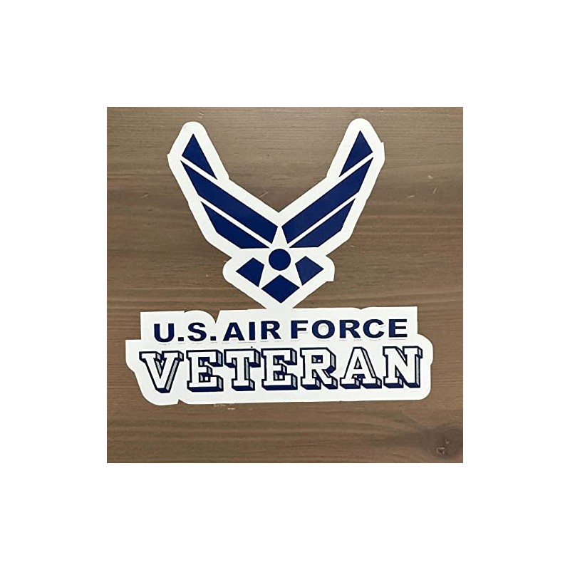 US AIR Force Veteran Bumper Sticker Clear Background