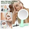 MIYADIVA Lighted Makeup Mirror, 30X Magnifying Mirror with Light, Hanging