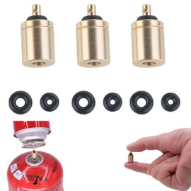 Butane Adapter Tips, Gas Refill Adapter, Inflatable Valve Converter Connector for Refilling Butane Outdoor Camping Hiking Stove Accessories, 3pcs