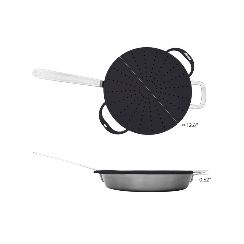 AirHood Silicone Splatter Screen – Foldable Grease Guard for Frying