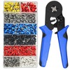 Eacam Ferrule Crimping Tool Kit, Self-adjustable Ratchet Wire Ferrule Crimper