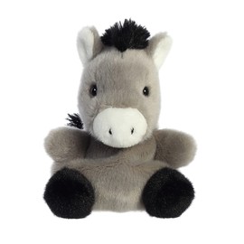 Aurora® Adorable Palm Pals™ Eli Donkey™ Stuffed Animal - Pocket-Sized Play - Collectable Fun - Gray 5 Inches
