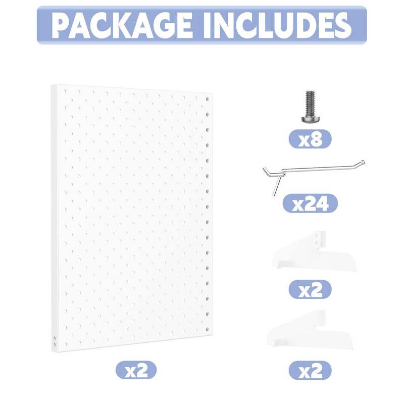 WALMANN Metal Tabletop Pegboard Display Standing Pegboards for Craft Shows,