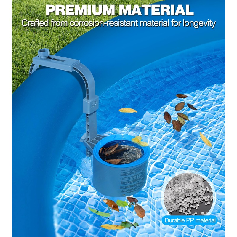 KIrSwp Above Ground Pool Skimmer | Wall Mount Surface Skimmer-Adjustable