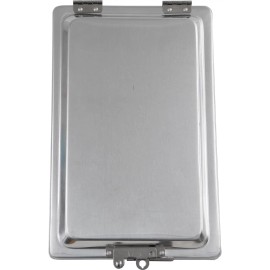 Aluminum Clipboard Document Holder 5201103 Silver Plain Finish 6x9 Inches Secure Storage for Papers Work Licenses Permits MadeSize: Standard-SL-TDH3-1, Color: Silver