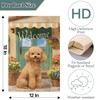 KEEPAEON Poodle Garden Flag 12x18 In Welcome Dog Flag Small