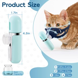 BRAVEGARE Cat Nebulizer, Pet Low Noise Nebulizer, Portable Handheld Nebulizer of Mist with Mask, Cat Inhaler for Travel or Home Daily Use for Breathing Problems, Used at Home, Outdoor Use (S)
