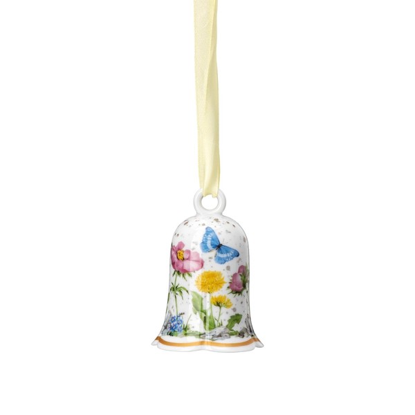 Hutschenreuther Gift Series Bell Spring Lights Pendant Round Diameter 4.9 cm Height 7.1 cm, Porcelain, Multi-Coloured
