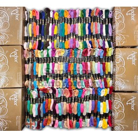 100 Anchor Solid Stitch Sewing Skeins Cotton Embroidery Thread Floss 100 Shades by Anchor