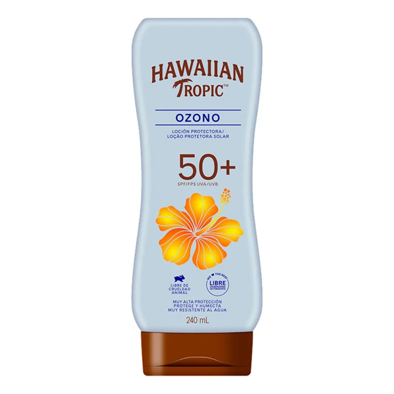 Protector Solar Hawaiian Tropic Ozono 50+ FPS Loción 240 ml