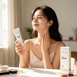 Magic Collagen Fullerene Neck Cream,Neck Skincare with Collagen Peptides, Reduces Wrinkles