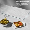Tempered Glass Cutting Board with Lips, Clear Cutting Board, Easy