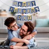 Happy Father's Day Gold Banner Bunting Banner for Dad Father's