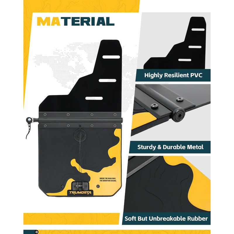 Trumgeta10 x19 Mud Flaps Guards Fit for Toyota Tacoma 2024