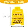Lotsdonxia Double-Sided Caution Overstimulated Desk Sign - Funny Office Humour,