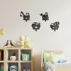 Xedatric 4 Pieces Construction Vehicles Silhouette Shape Metal Wall Hooks