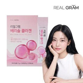 Realgram [Realgram][Realgram] 1 box of Verisol Collagen, 2g x 30 packets (60g) containing 1,000mg / [리얼그램][리얼그램] 1,000mg 함유 2g x 30포 (60g) 베리솔 콜라겐 1박스