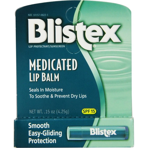 Blistex Medicated Lip Balm, 0.15 oz. stick, Pack of 24
