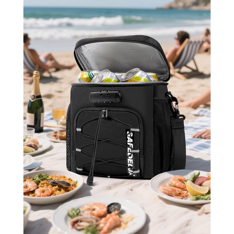 SafeDelux Lunch Bag with Combination Lock, Lunch Box for Men