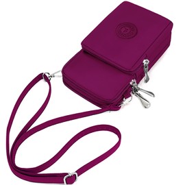 LassZone Women Girls Zipper Waterproof Nylon Crossbody Bags Wallet Cellphone Purse Shoulder Bag Wristlet Handbags