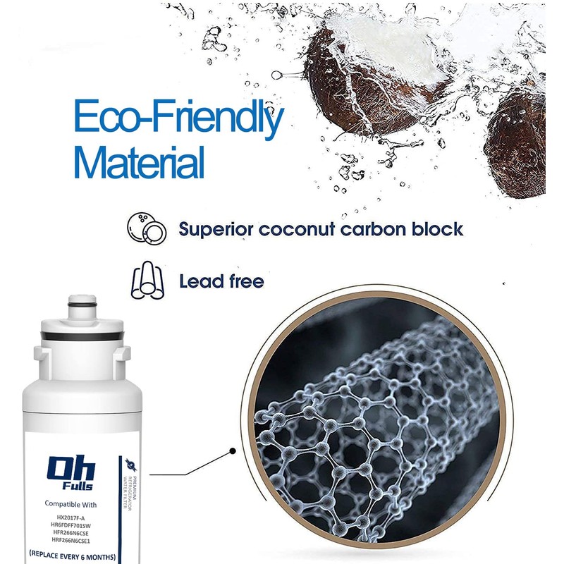 Water Filter HX2017F-A Replacement, Compatible with Hisense HX2017F-A, HX2017FR-A Water