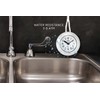MPM Quality Design Plastic Bathroom Clock, Quartz Movement Sweep, 3-5