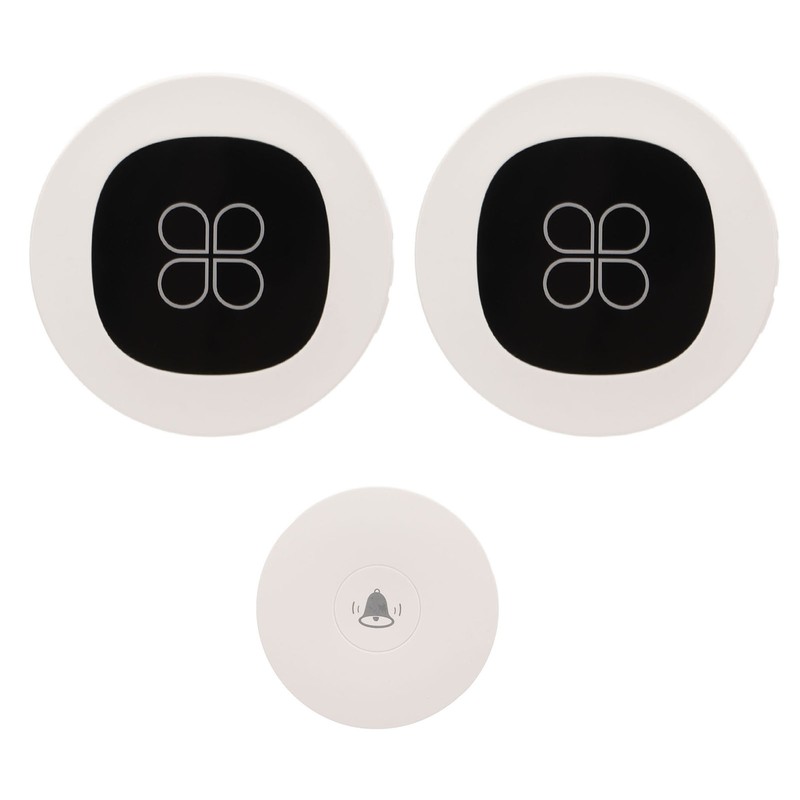 Self Generating Wireless Doorbell Battery Free 2 Receivers Four Leaf
