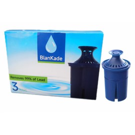 Elite Water Filter(Lasts 6 Months) Replacements for Brita Pitcher Water Filter and Dispensers and More,Efficient Long-Life,Reduce Chlorine (Taste and Odor) and Lead,BPA FREE - 3 Pack(Blue)