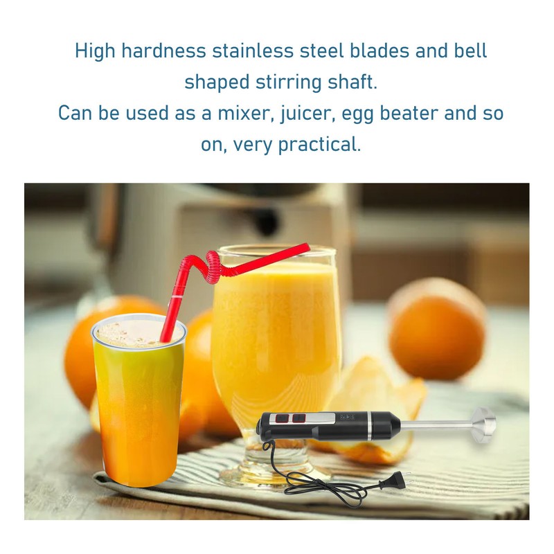 Hand Blender Electric Immersion Eggbeater Whisk Mixer Tool 1000W for