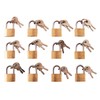 Amtech T0790 Brass Small Padlocks with Keys for Luggage, lockers,