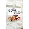 Honwor Stainless Steel Cookie Cutter Set - Round, Heart, Flower,