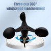 Anemometer Wind Speed Sensor 0-10V, DC 12-24V Aluminium Housing, 0-30m/s