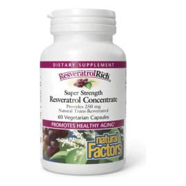 Resveratrol 500 mg ResveratrolRich 60 Cápsulas Natural Factors