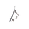Quality Wooden Skirt Hangers with Clips, 20-Pack Smooth Solid Wood