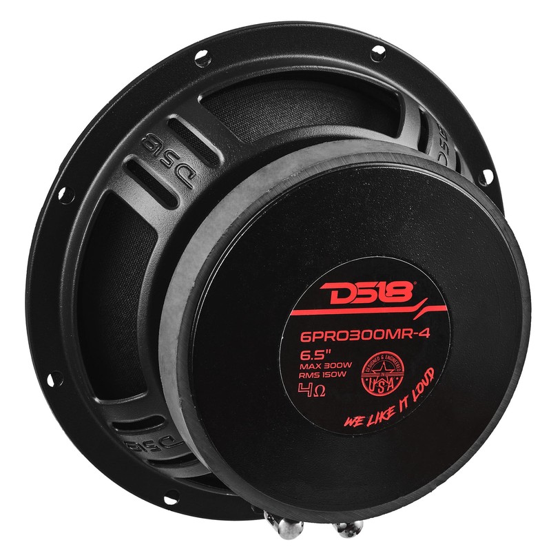 DS18 6PRO300MR-4 6.5" Professional Mid-Range Loudspeaker, High Sensitivity 102dB, 150W