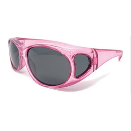Incredible Bargains 2 Pair The Boca Colorful Womens Polarized Fit Over Sunglasses, Pink and Purple