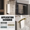 MIROAMZ 15inch Self Adhesive Hand Towel Holder/Bar, Stainless Steel Rustproof