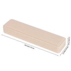 LETURE 4 Pieces Velvet Bracelet Necklace Pendant Jewelry Box, Small Long Jewelry Watch Gift Box for Proposal, Wedding, Engagement, Christmas (RED-4PCS)