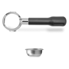 LELIT LELIT57 Bottomless Portafilter - Silver/Black