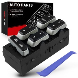 AOTPAT Master Power Window Switch Fits for:-Lincoln Town Car 2003 2004 2005 2006 2007 2008 Driver Side Control Switch OE# 5W1Z14529BA, 5W1Z-14529-BA, 3W1Z14529BA
