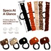 Hair Ties, Ponytail Holders for Women, 5 PCS Multi‑Color Elastic