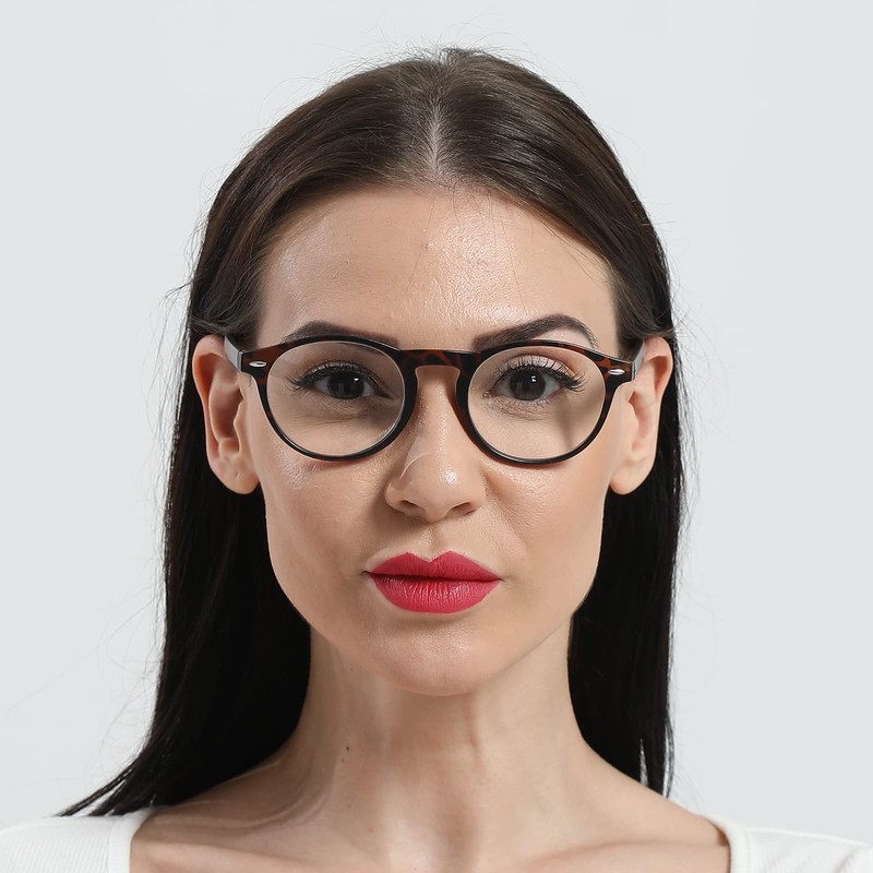 DXYXYO 4 Pack Reading Glasses for Women Small Face Blue